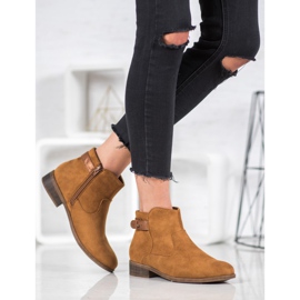 SHELOVET Čizme s ukrasnim pojasom smeđa 2