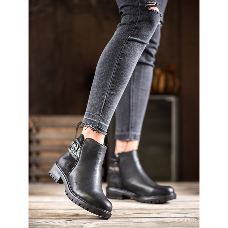 Erynn Niski radnici s ukrasnim pojasom crno 2