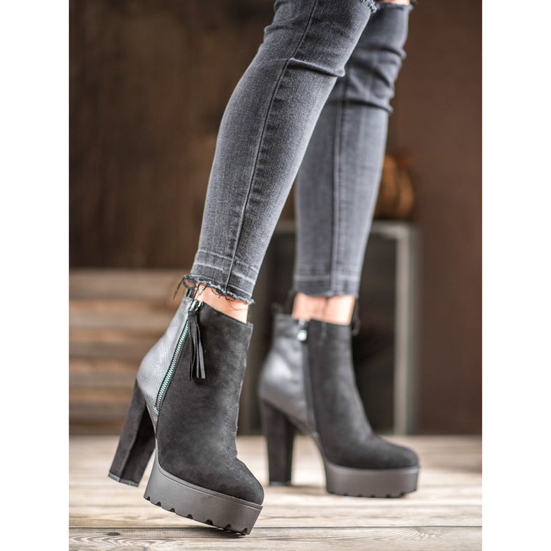 Weide Tople čizme na platformi crno 1