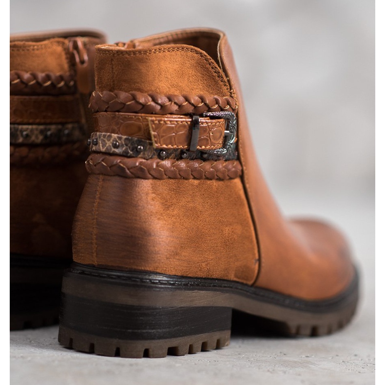 Erynn Niski radnici s ukrasnim pojasom smeđa 2