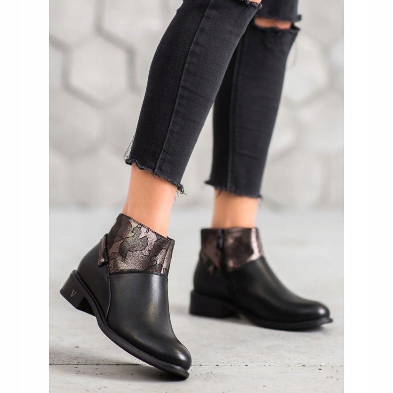 VINCEZA čizme crno raznobojna 2