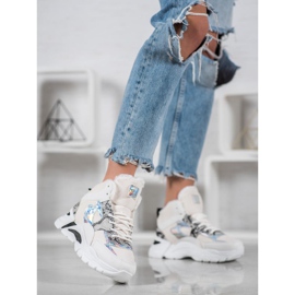 Bella Paris Tenisice s Holo efektom bijela višebojan 1