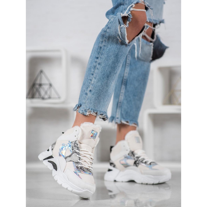 Bella Paris Tenisice s Holo efektom bijela višebojan 1