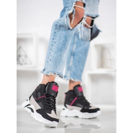 Bella Paris Tenisice s krznom crno raznobojna 1