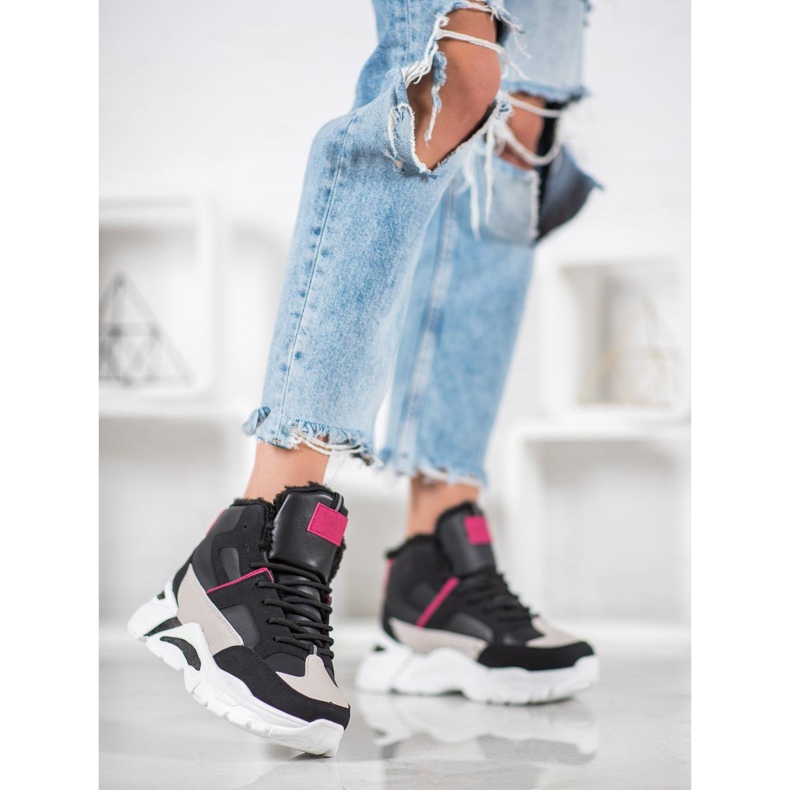 Bella Paris Tenisice s krznom crna višebojan 1