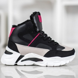 Bella Paris Tenisice s krznom crna višebojan 2