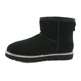 Ugg Classic Mini Ugg gumeni logotip W 1110087-BMT Cipele crna siva 2