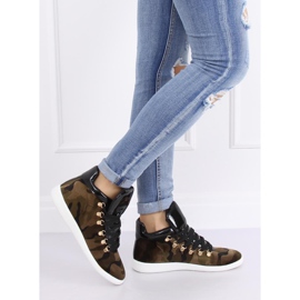 Baršunaste tenisice K1834206 Camuflaje višebojan zelena 1