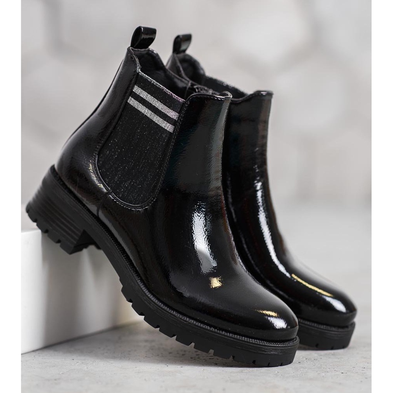 SHELOVET Sportske čizme na platformi crno 2