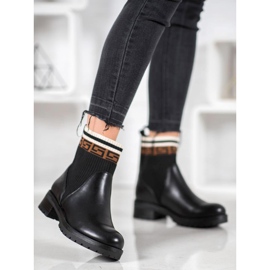 Gogo Klizne čizme od eko kože crno 2