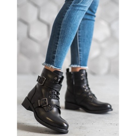 SHELOVET Topli radnici sa kopčama crno 1