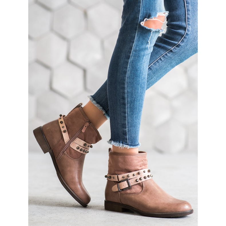 SHELOVET Ružičaste čizme sa kamenčićima ružičasta 1