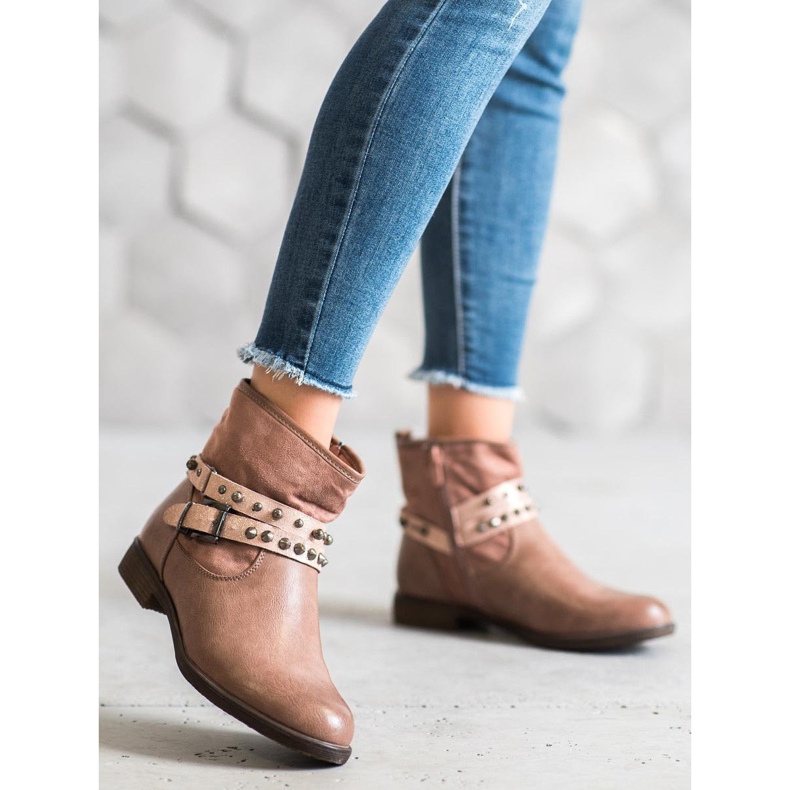 SHELOVET Ružičaste čizme sa kamenčićima ružičasta 2