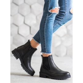 Super Mode Klasični radnici izrađeni od eko kože crna 1