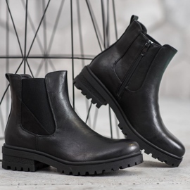 Super Mode Klasični radnici izrađeni od eko kože crno 2