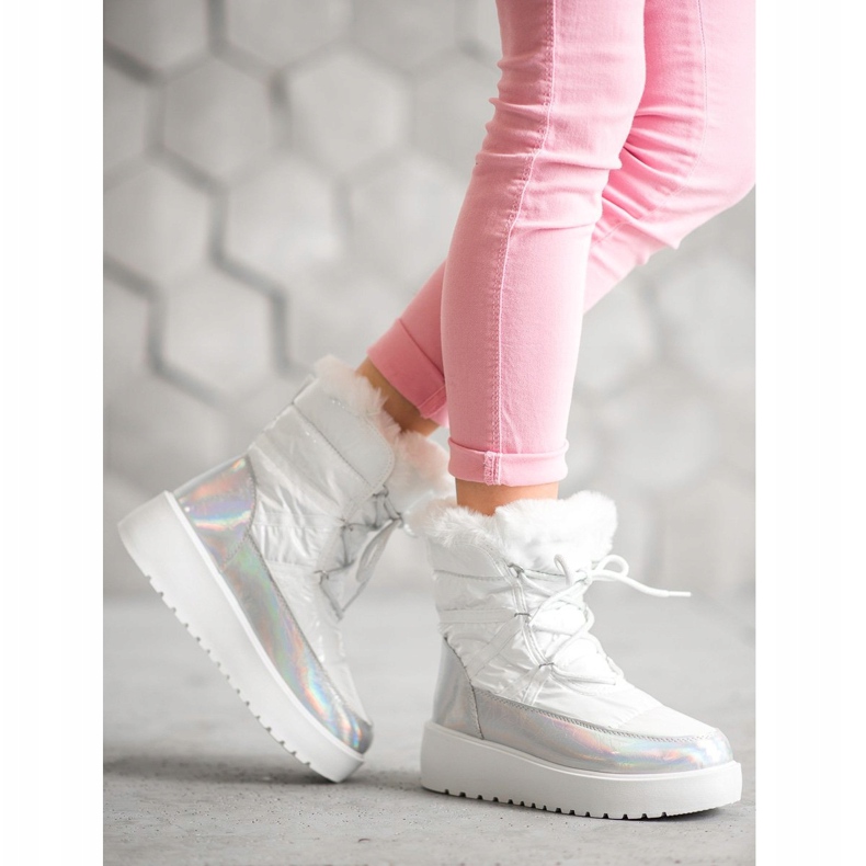 Bella Paris Modne čizme za snijeg bijela 1