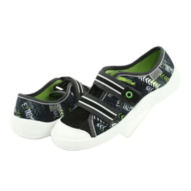 Befado dječje cipele 672Y069 crna siva zelena 4