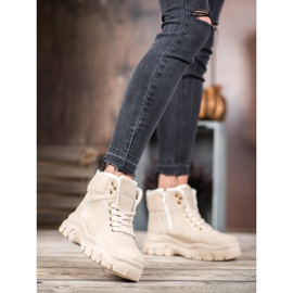 GOLL Tople tenisice s ovčjom kožom smeđa 1