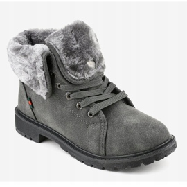 Sive ženske izolirane čizme TL54-3 siva 1