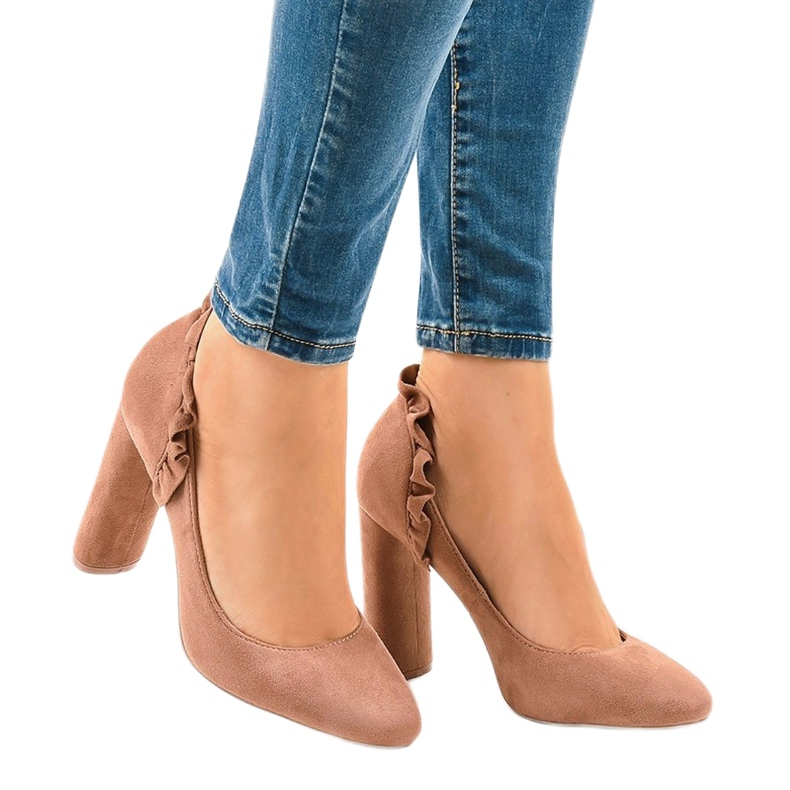 Ružičasta antilop na visokim potpeticama LE037P 2