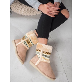 Badoxx Snježne čizme s etničkim uzorkom smeđa 2