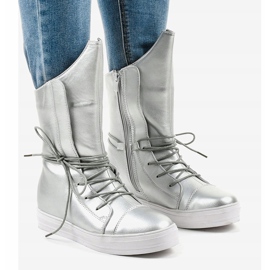 Srebrne izolirane čizme HX5187-5 siva 1