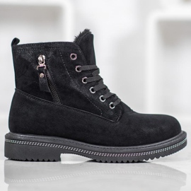 SHELOVET Traperi sa sjajem crna 2