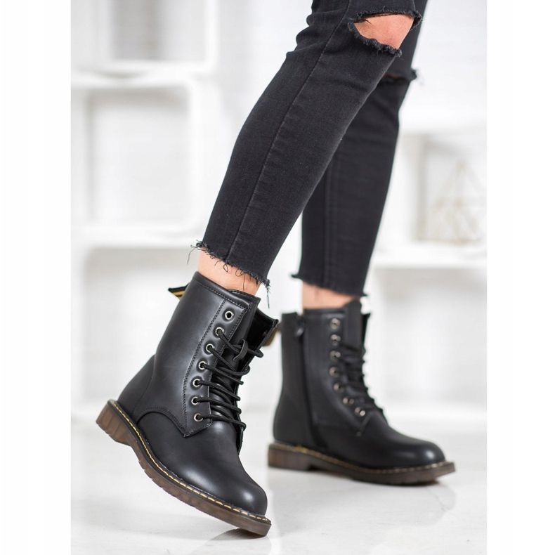 SHELOVET Modni hvatači s eko kožom crna 1