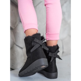 SHELOVET Crni Mukluki na platformi crno 1