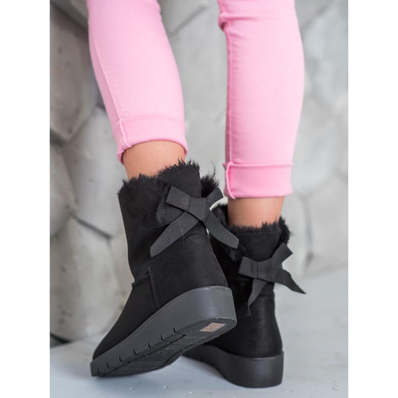 SHELOVET Crni Mukluki na platformi crna 1