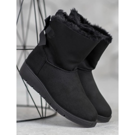 SHELOVET Crni Mukluki na platformi crno 2