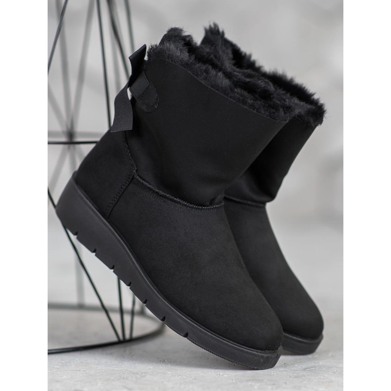 SHELOVET Crni Mukluki na platformi crna 2