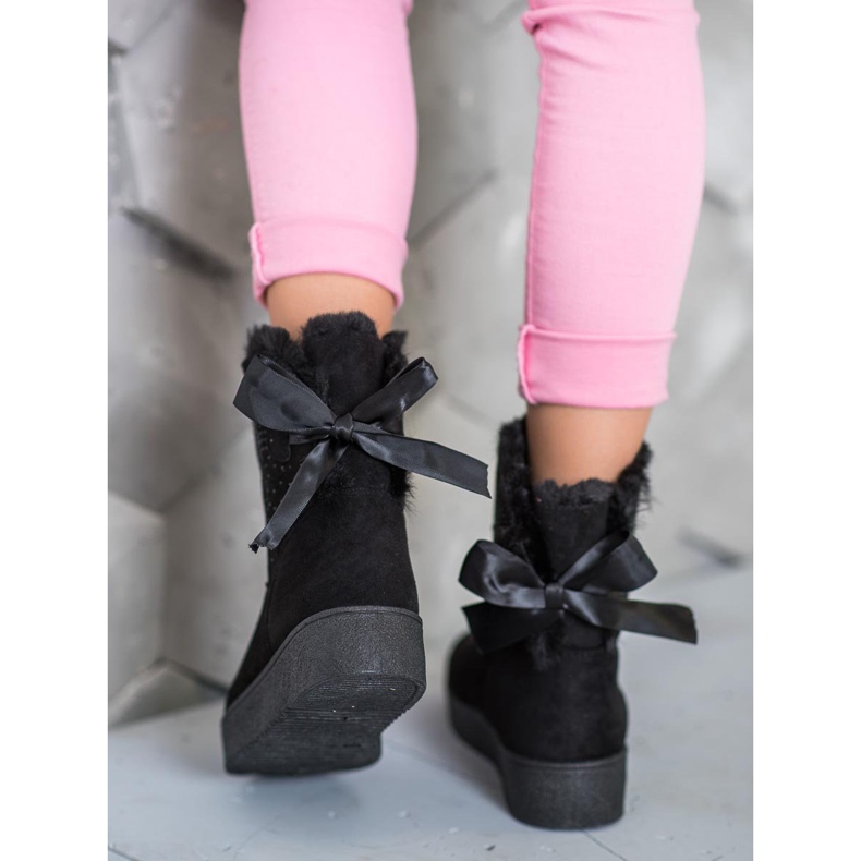 SHELOVET Mukluki sa kristalima crno 1