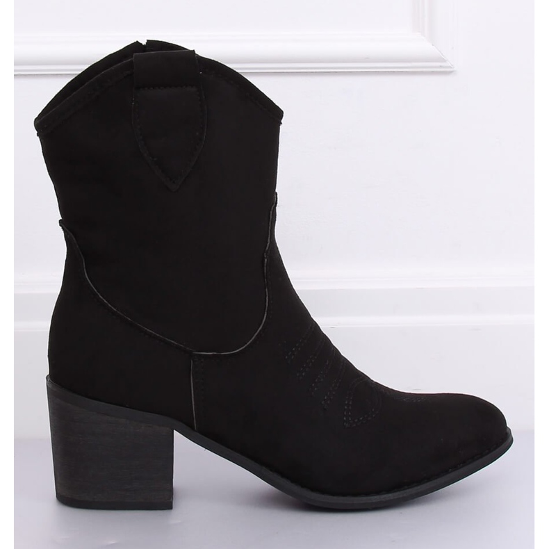 Crne kaubojske čizme od antilopa 5689 Crna 2