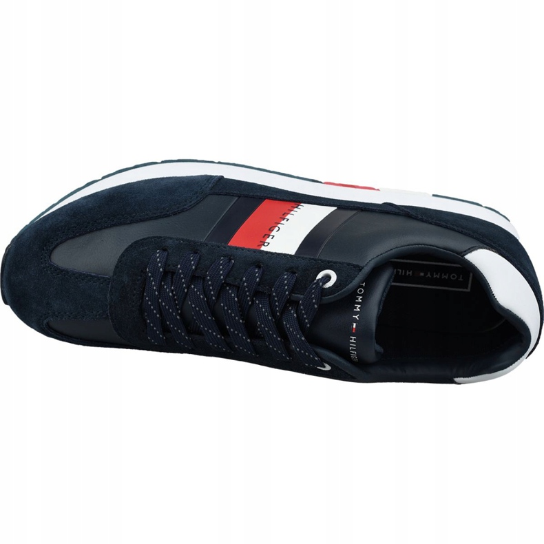 Tommy Hilfiger Trkač za zastavu s korporativnom kožom M FM0FM02380 403 tamnoplava 2