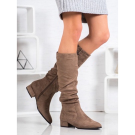 Super Mode Klasične čizme u bež boji smeđa raznobojna 1