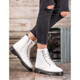 SHELOVET Bijeli radnici s eko kožom bijela 1