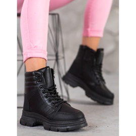 SHELOVET Crne modne cipele crna 1