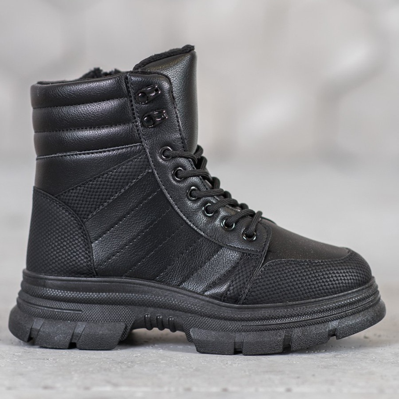 SHELOVET Crne modne cipele crna 2