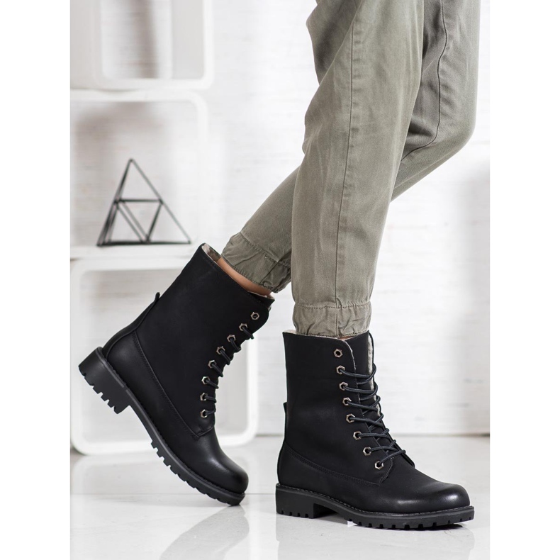 SHELOVET Planinarske čizme s uvlačivom drškom crna 2