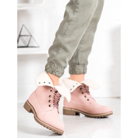 SHELOVET Planinarske čizme s uvlačivom drškom ružičasta 2