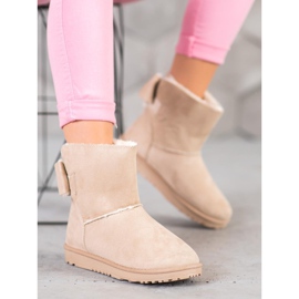 SHELOVET Bež Mukluki s mašnom 2