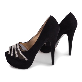 Pumpe od antilopa na visoku petu MD7079-1 crna crno 2