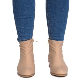 Elegantne čizme od materijala 26003 Bež 1