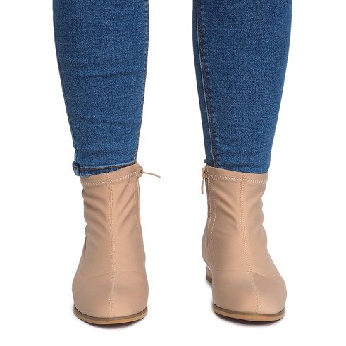 Elegantne čizme od materijala 26003 Bež 1