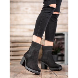 Erynn Klizne čizme Chelsea na post crna 1