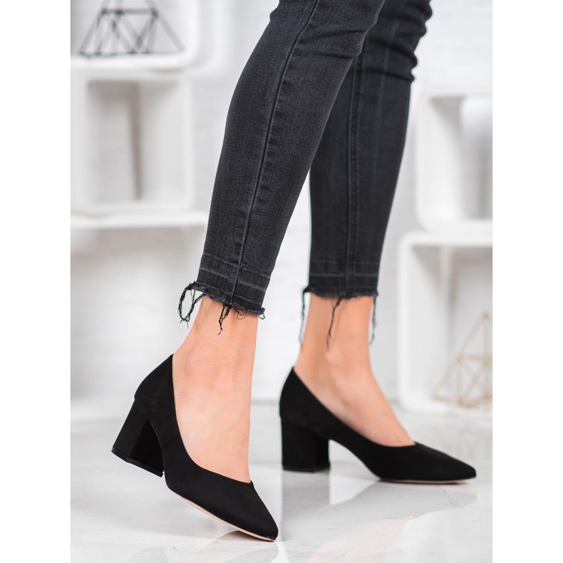 SDS Ležerne crne pumpe crna žuta boja 1