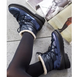 VICES tekstilne čizme za snijeg mornarsko plava plava 1