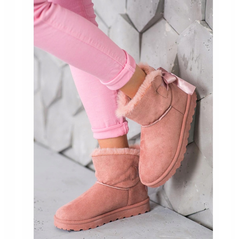 SHELOVET Mukluki sa biserom ružičasta 2