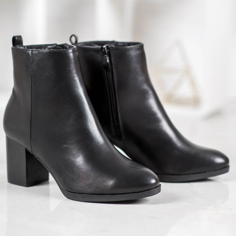 Weide Udobne čizme na post crno 2